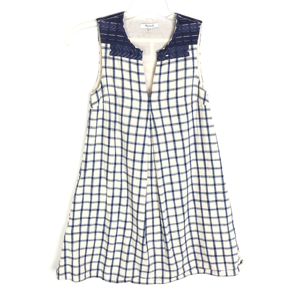 Madewell sleeveless a-line dress with pockets XXS